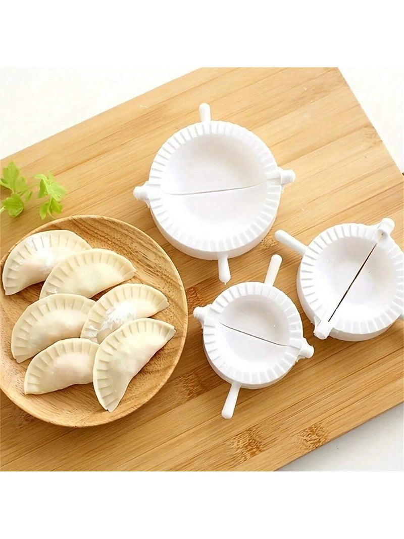 Manual Dumpling & Samosa Maker 3 pcs Set – Dough Press Molds with Crimped Sealing Edges - Image 1